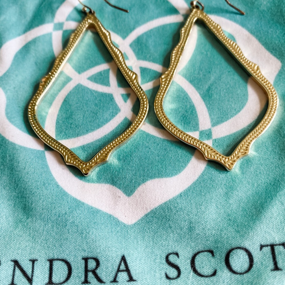 Kendra Scott gold earrings
